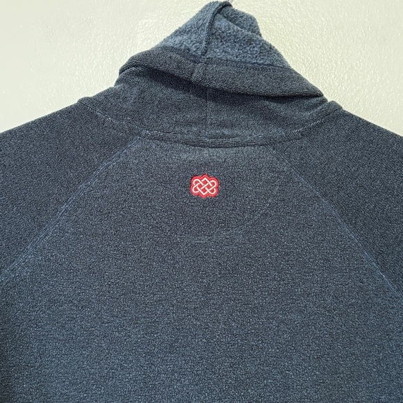 Sherpa Adventure Gear Women’s Rolpa Pullover Size M Maroon Blue Fleece Cowl - Picture 3 of 7